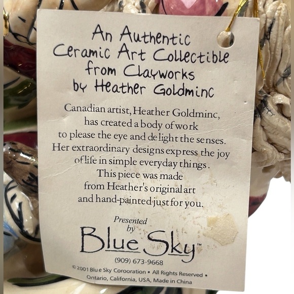 Santa Blue Sky Clayworks Christmas Light Up Figurine Red/White/Green NWT - Picture 10 of 10